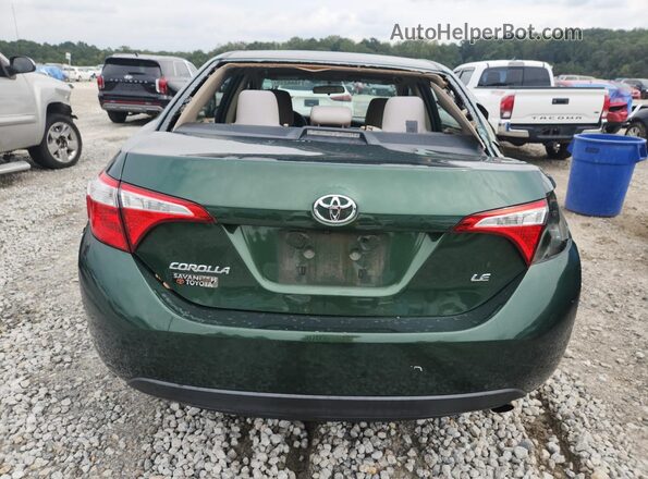 2T1BURHE4GC685377 2016 TOYOTA COROLLA Green Widok z tyłu