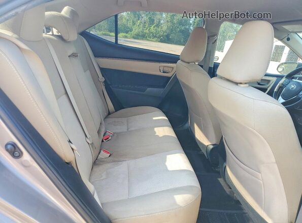 2T1BURHE4GC699909 2016 TOYOTA COROLLA Silver Հետևի նստատեղերի տեսք