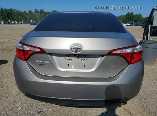 2T1BURHE4GC699909 2016 TOYOTA COROLLA Silver Հետևի տեսք