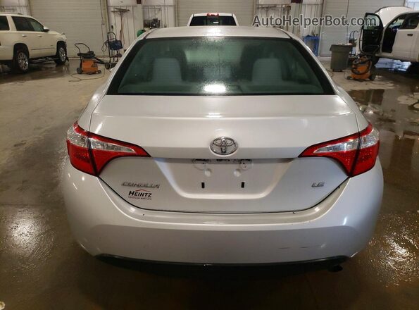 2T1BURHE4GC703537 2016 TOYOTA COROLLA Silver Rear view