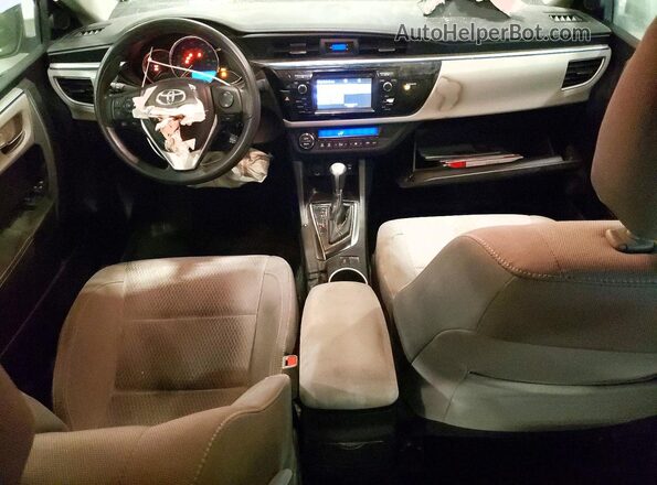 2T1BURHE4GC703537 2016 TOYOTA COROLLA Silver Dashboard view