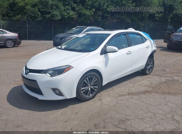 2T1BURHE4GC714067 2016 TOYOTA COROLLA White Առջևի ձախ երեք քառորդ տեսարան