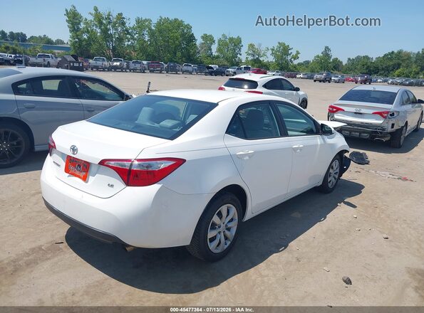 2T1BURHE4GC727692 2016 TOYOTA COROLLA Белый Задняя правая четверть