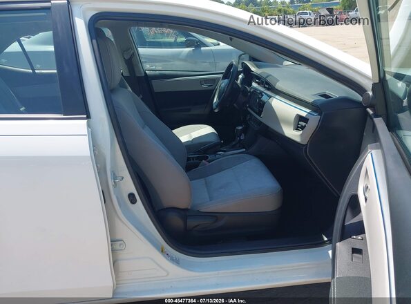 2T1BURHE4GC727692 2016 TOYOTA COROLLA Белый Вид салона спереди