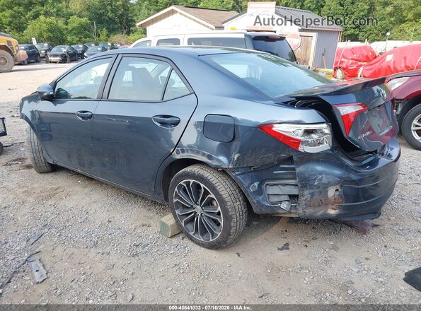 2T1BURHE4GC729538 2016 TOYOTA COROLLA Dark Blue Rear left