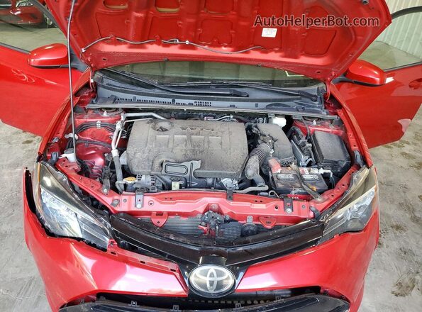 2T1BURHE4HC750732 2017 TOYOTA COROLLA Red Vista interior trasera