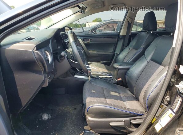 2T1BURHE4HC862768 2017 TOYOTA COROLLA Black წინა სალონის ხედი