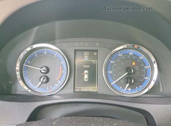 2T1BURHE4HC862768 2017 TOYOTA COROLLA Black ხელსაწყოთა პანელის ხედი