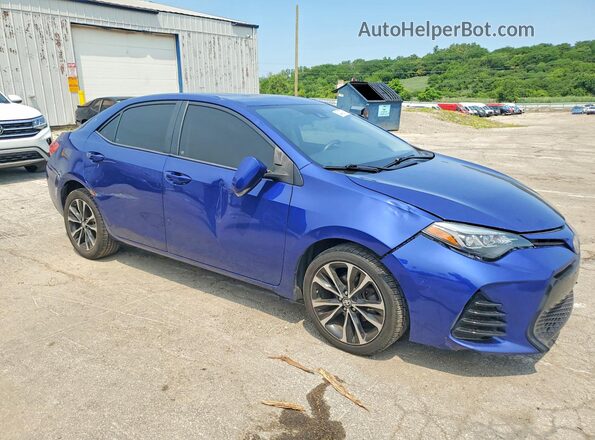 2T1BURHE4HC929952 2017 TOYOTA COROLLA Blue Przód prawy