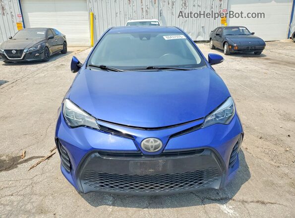 2T1BURHE4HC929952 2017 TOYOTA COROLLA Blue Widok z przodu