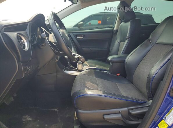2T1BURHE4HC929952 2017 TOYOTA COROLLA Blue Widok wnętrza z przodu