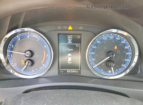 2T1BURHE4HC935282 2017 TOYOTA COROLLA Синий Вид щитка приборов
