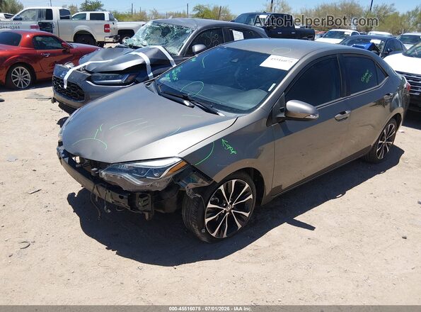 2T1BURHE4JC018431 2018 TOYOTA COROLLA Gray Передня ліва чверть