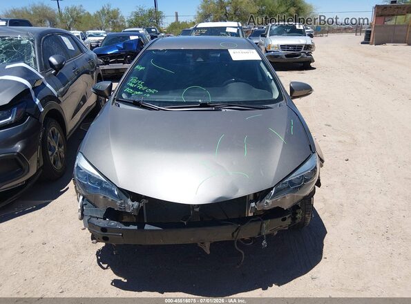 2T1BURHE4JC018431 2018 TOYOTA COROLLA Gray Вид щитка приладів
