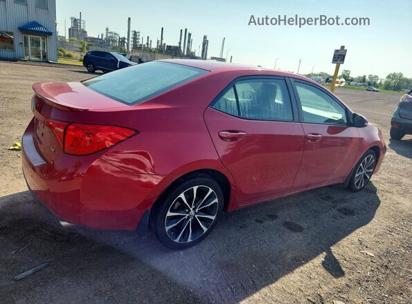 2T1BURHE4JC030160 2018 TOYOTA COROLLA Red Trasero derecho