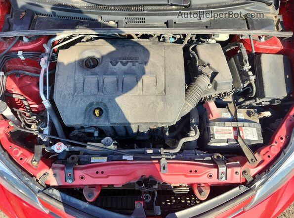 2T1BURHE4JC030160 2018 TOYOTA COROLLA Red Vista interior trasera