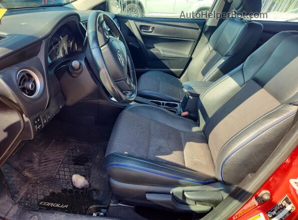 2T1BURHE4JC030160 2018 TOYOTA COROLLA Red Vista interior delantera