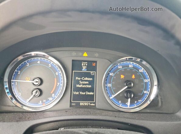 2T1BURHE4JC047167 2018 TOYOTA COROLLA Черный Вид щитка приборов