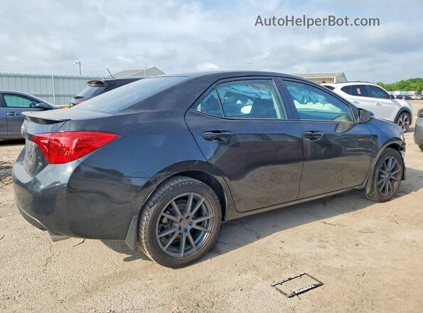 2T1BURHE4JC047167 2018 TOYOTA COROLLA Черный Задняя правая четверть