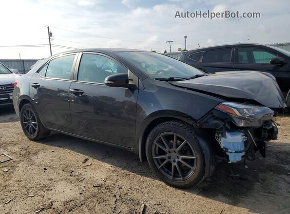 2T1BURHE4JC047167 2018 TOYOTA COROLLA Черный Передняя правая четверть
