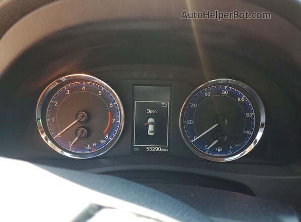2T1BURHE4JC114995 2018 TOYOTA COROLLA Красный Вид щитка приборов