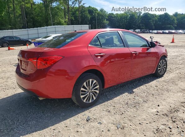 2T1BURHE4JC114995 2018 TOYOTA COROLLA Красный Задняя правая четверть