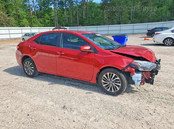 2T1BURHE4JC114995 2018 TOYOTA COROLLA Красный Передняя правая четверть