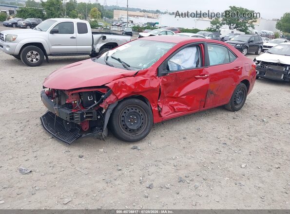 2T1BURHE4JC964125 2018 TOYOTA COROLLA Red Przód lewy