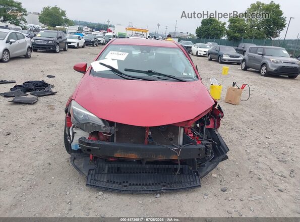 2T1BURHE4JC964125 2018 TOYOTA COROLLA Red Widok zestawu wskaźników