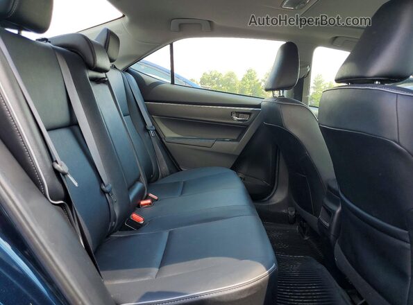 2T1BURHE4KC135931 2019 TOYOTA COROLLA Blue Вид задніх сидінь