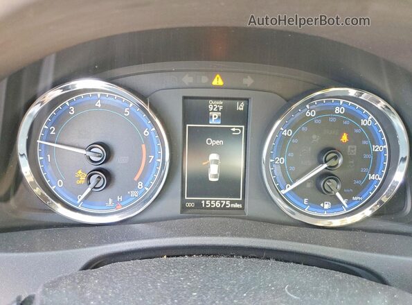 2T1BURHE4KC135931 2019 TOYOTA COROLLA Blue Вид щитка приладів