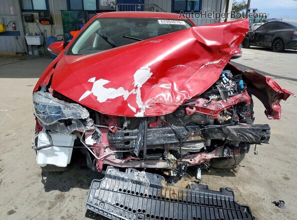 2T1BURHE4KC165320 2019 TOYOTA COROLLA Red Front view