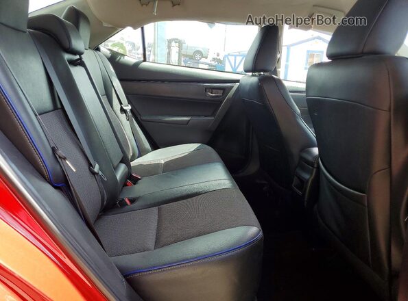 2T1BURHE4KC165320 2019 TOYOTA COROLLA Red Rear seats view