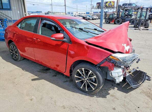 2T1BURHE4KC165320 2019 TOYOTA COROLLA Red Front right