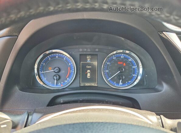 2T1BURHE4KC179380 2019 TOYOTA COROLLA White Vista del cuadro de instrumentos