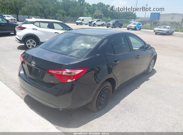 2T1BURHE4KC182814 2019 TOYOTA COROLLA Black Задня права чверть