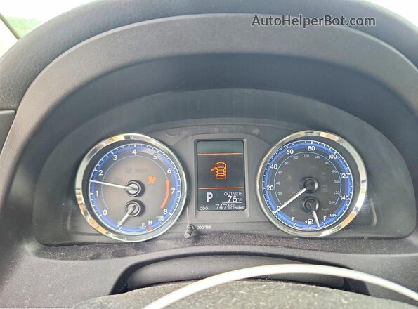 2T1BURHE4KC202527 2019 TOYOTA COROLLA Синий Вид щитка приборов
