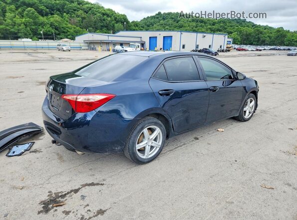 2T1BURHE4KC202527 2019 TOYOTA COROLLA Синий Задняя правая четверть