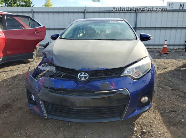 2T1BURHE5GC501483 2016 TOYOTA COROLLA Blue Front view