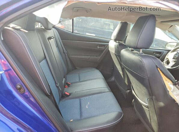 2T1BURHE5GC501483 2016 TOYOTA COROLLA Blue Rear seats view