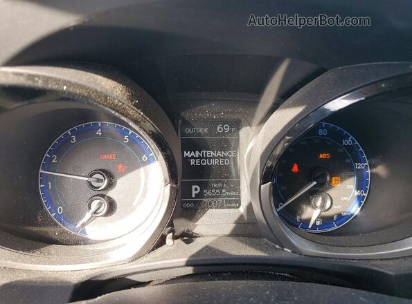 2T1BURHE5GC501483 2016 TOYOTA COROLLA Blue Instrument cluster view