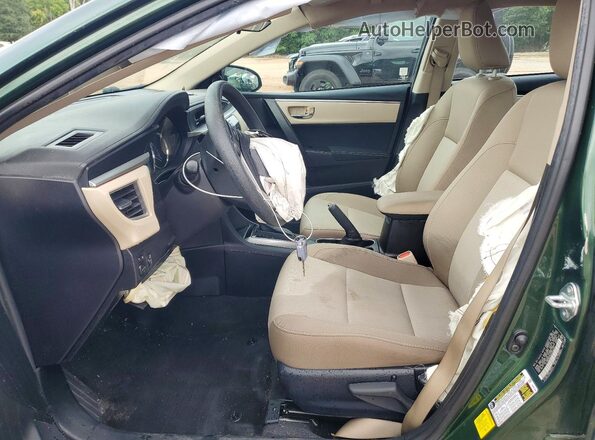 2T1BURHE5GC509454 2016 TOYOTA COROLLA Green Սալոնի դիմացի տեսք