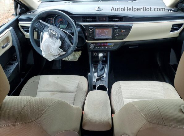 2T1BURHE5GC509454 2016 TOYOTA COROLLA Green Առջևի վահանակի տեսք