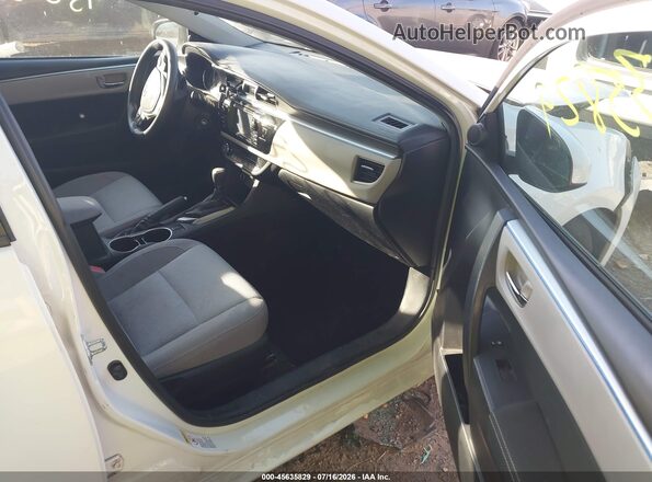 2T1BURHE5GC513309 2016 TOYOTA COROLLA Белый Вид салона спереди