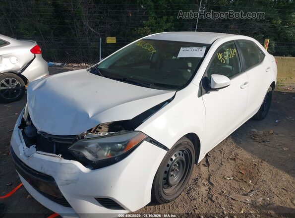 2T1BURHE5GC513309 2016 TOYOTA COROLLA Белый Вид спереди