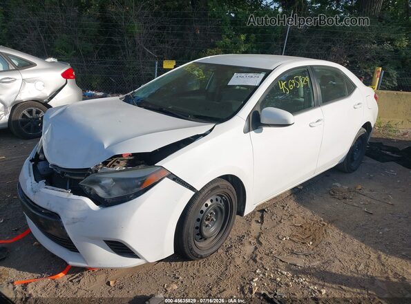 2T1BURHE5GC513309 2016 TOYOTA COROLLA Белый Передняя левая четверть