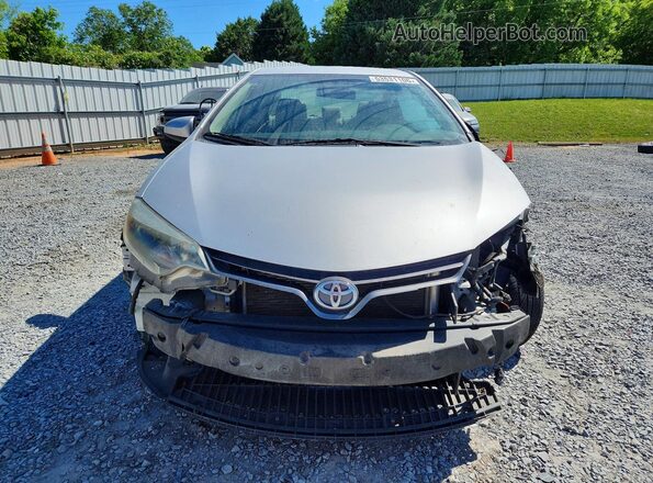 2T1BURHE5GC519160 2016 TOYOTA COROLLA Серебряный Вид спереди