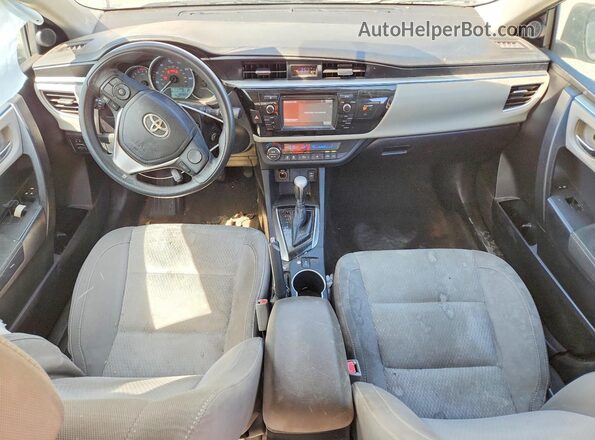 2T1BURHE5GC519160 2016 TOYOTA COROLLA Серебряный Вид панели приборов