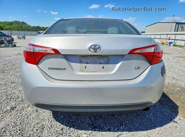 2T1BURHE5GC519160 2016 TOYOTA COROLLA Серебряный Вид сзади