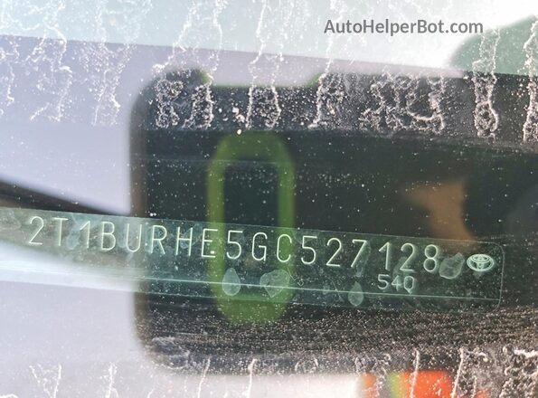 2T1BURHE5GC527128 2016 TOYOTA COROLLA Black Engine compartment view